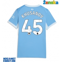 Manchester City Abdukodir Khusanov #45 Domaci Dres za Ženska 2026-27 Kratak Rukav